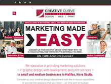 Tablet Screenshot of creativecurvemedia.ca